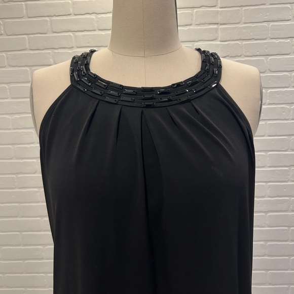 CALVIN KLEIN Black Dress with Beading Detail - Picture 2 of 6